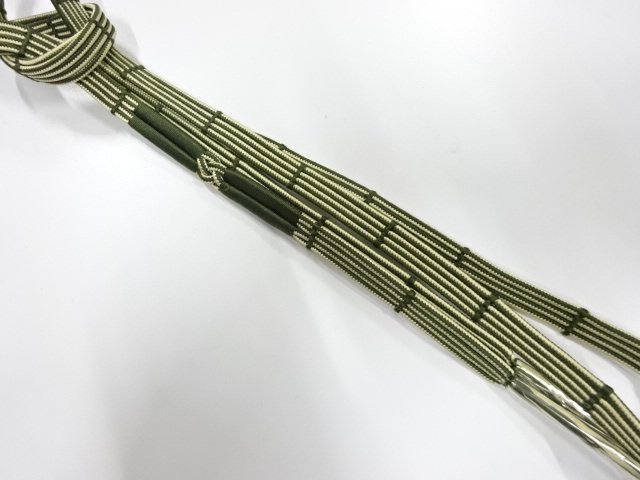 未使用品　正絹　手組帯締め